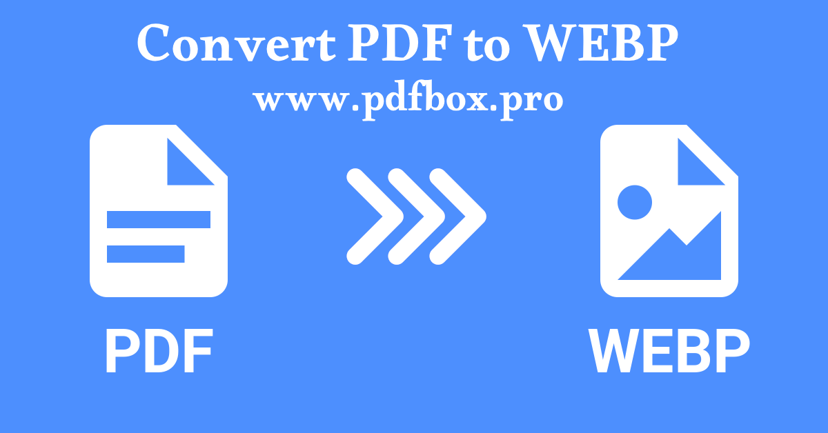 Convert PDF to WEBP format